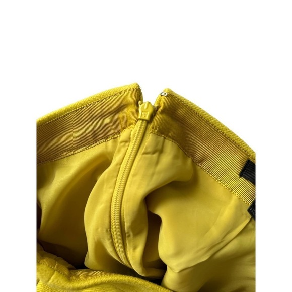 J. Crew Yellow Wool Mini Skirt, Size 6 - Picture 4 of 9